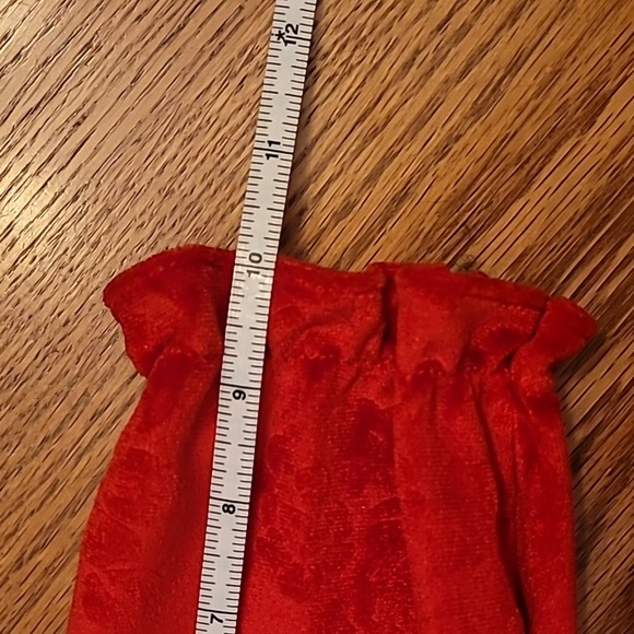 Vintage Red Velvet Dress with Lace Collar LOT G - Picture 8 of 8